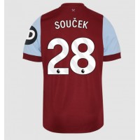 West Ham United Tomas Soucek #28 Domaci Dres 2023-24 Kratak Rukav